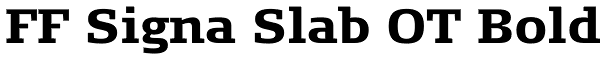 FF Signa Slab OT Bold Font