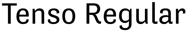 Tenso Regular Font