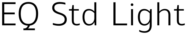 EQ Std Light Font