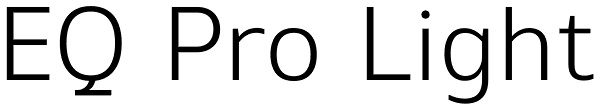 EQ Pro Light Font