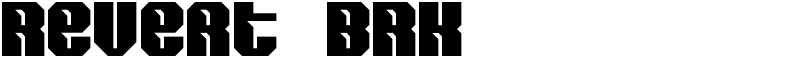 Revert BRK Font