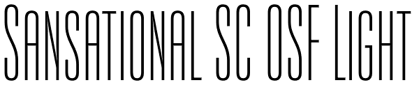 Sansational SC OSF Light Font