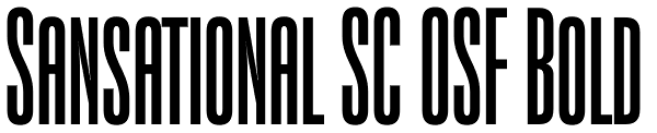 Sansational SC OSF Bold Font