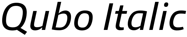 Qubo Italic Font