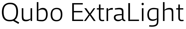 Qubo ExtraLight Font