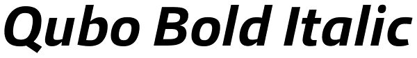 Qubo Bold Italic Font