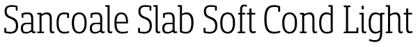 Sancoale Slab Soft Cond Light Font