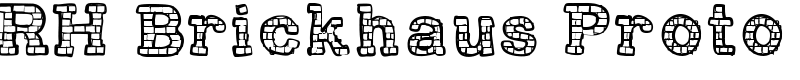 RH Brickhaus Proto Font