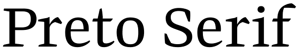 Preto Serif Font