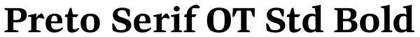 Preto Serif OT Std Bold Font