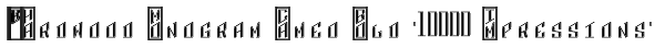 MFC Hardwood Monogram Cameo Bold (10000 Impressions) Font