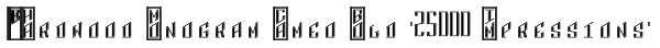 MFC Hardwood Monogram Cameo Bold (25000 Impressions) Font