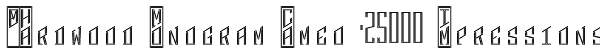 MFC Hardwood Monogram Cameo (25000 Impressions) Font