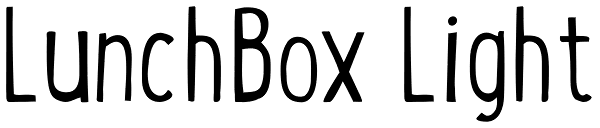 LunchBox Light Font