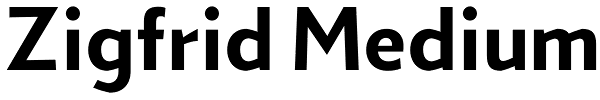 Zigfrid Medium Font