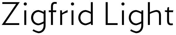 Zigfrid Light Font