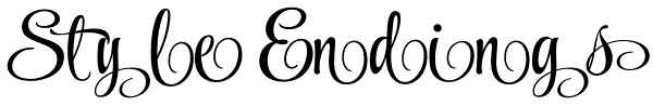 Style Endings Font