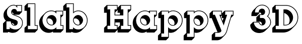 Slab Happy 3D Font
