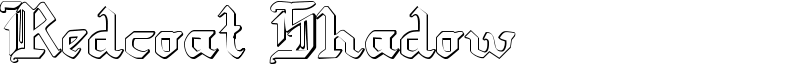 Redcoat Shadow Font