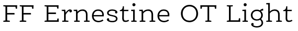 FF Ernestine OT Light Font