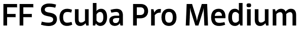 FF Scuba Pro Medium Font