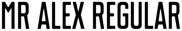 Mr Alex regular Font