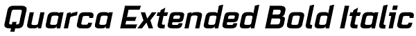 Quarca Extended Bold Italic Font