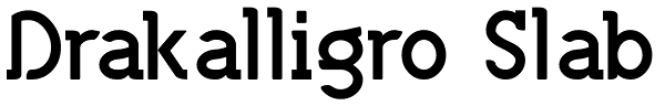 Drakalligro Slab Font