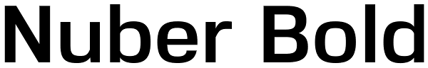 Nuber Bold Font