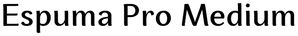 Espuma Pro Medium Font