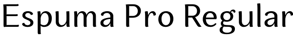 Espuma Pro Regular Font