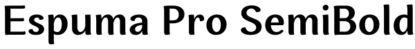 Espuma Pro SemiBold Font