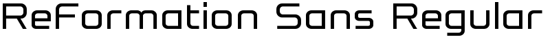 ReFormation Sans Regular Font
