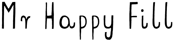 Mr Happy Fill Font