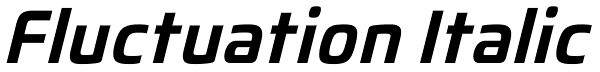 Fluctuation Italic Font