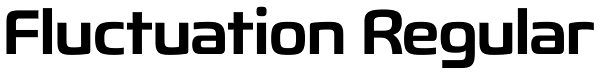 Fluctuation Regular Font