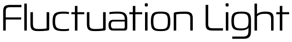 Fluctuation Light Font