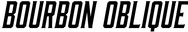 Bourbon Oblique Font