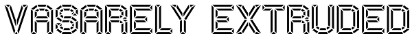 Vasarely Extruded Font