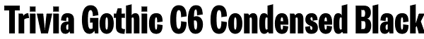 Trivia Gothic C6 Condensed Black Font