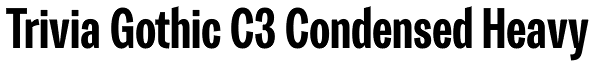 Trivia Gothic C3 Condensed Heavy Font