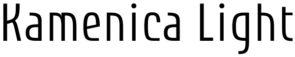 Kamenica Light Font