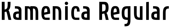 Kamenica Regular Font