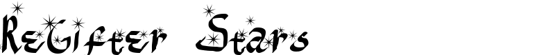 ReGifter Stars Font