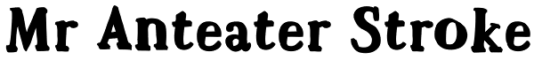 Mr Anteater Stroke Font