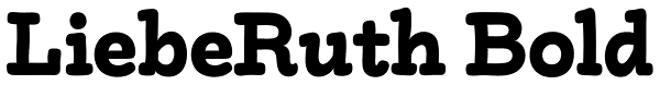 LiebeRuth Bold Font