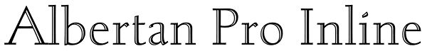 Albertan Pro Inline Font