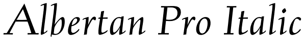 Albertan Pro Italic Font