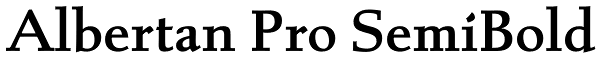 Albertan Pro SemiBold Font