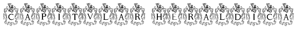 Capitular Heraldica Font